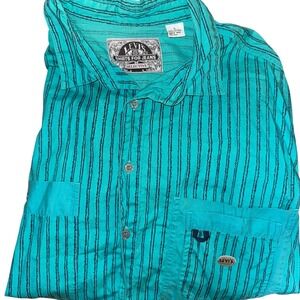 Vintage Levi's Shirts for Jeans Selective Striped Button Down Short Sleeve Large
